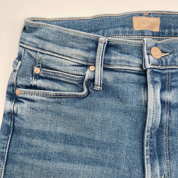 MOTHER | NWT The Mid Rise Dazzler Ankle Fray Riding the Cliffside Jeans 25 - Picture 8 of 16